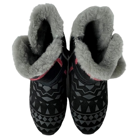 ASH MONGOLIA LAMBSKIN SUEDE SHEARLING GEOMETRIC POM POMS SNEAKER WINTER BOOTS - Picture 3 of 14